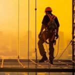 Generative AI, hanging wires, scaffolding assembly, and construc
